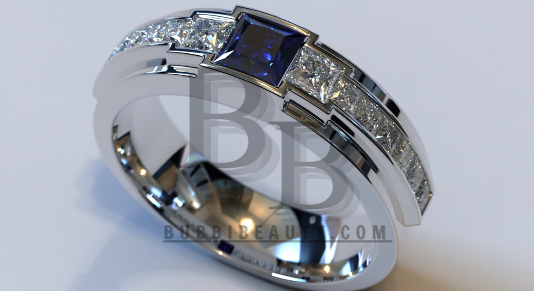 Read more about the article Platinum Diamond Ring with Sapphire Featuring Exquisite Design and Unrivaled Craftsmanship